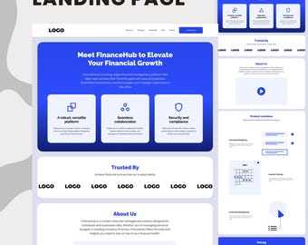 Responsive HTML Landing Page Template for Product Startup - User-Friendly and Customizable