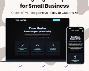 Landing Page Template for Small Business – Responsive, Clean & Ready to Launch (HTML/CSS)