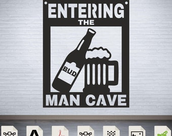 Beer Sign Pub Laser Cut Dxf Svg Glowforge Files Wall Art Sticker Vinly ...