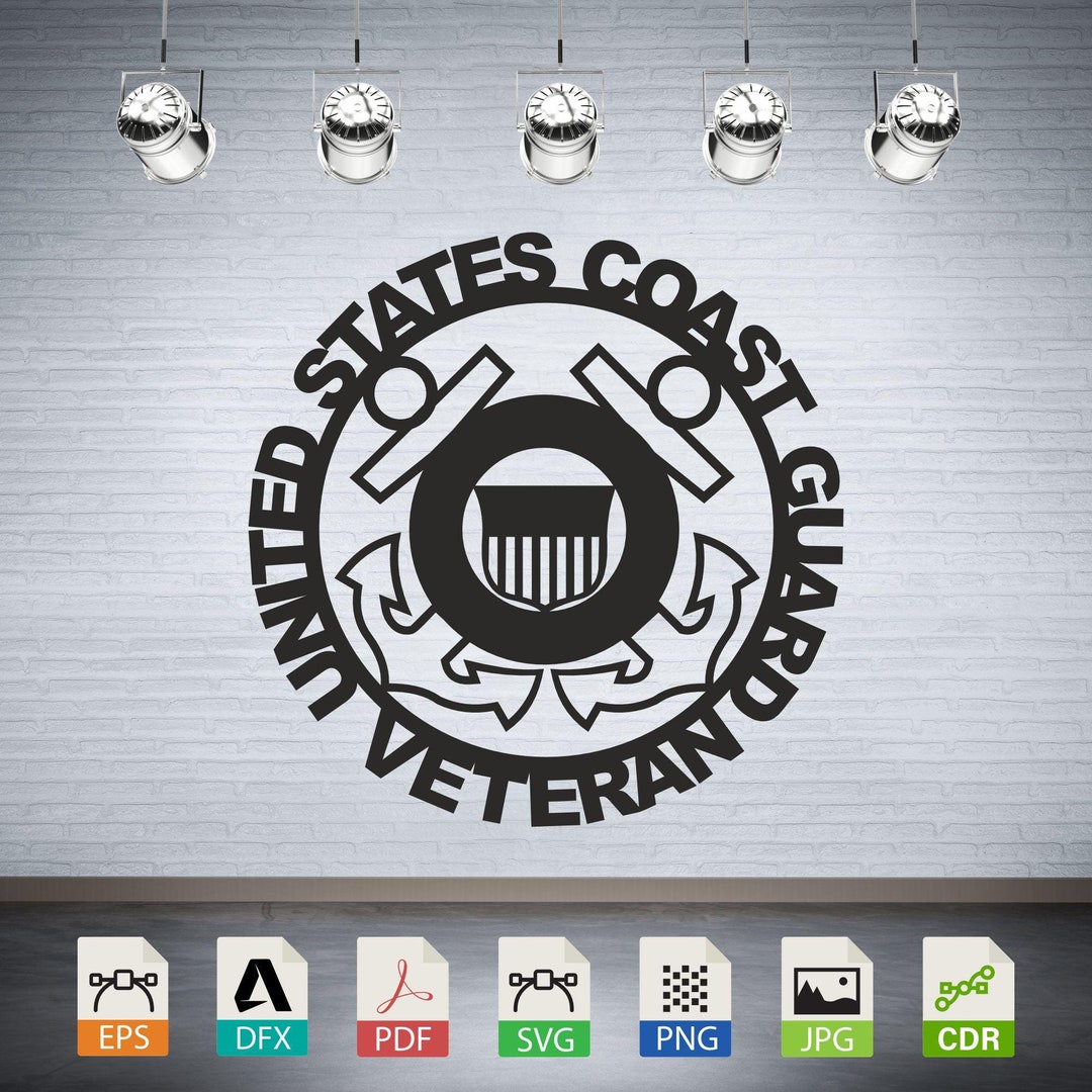 US Coast Veteran Guard SVG, Military Sign, Download Digital Vector ...
