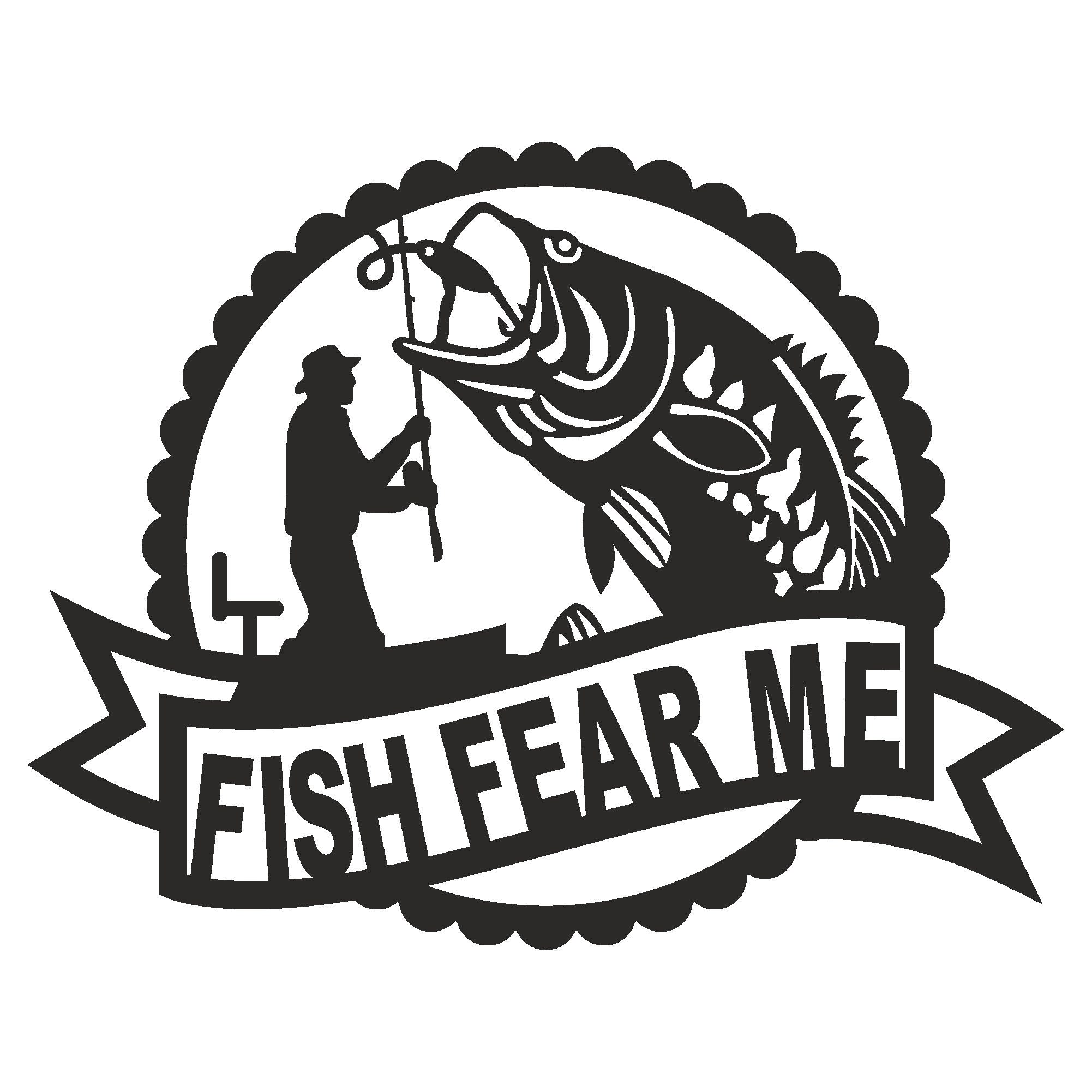 Fish. Time Vector Fisherman SVG: Fishing Time Vector Files for CNC, Laser Cut (digital ...