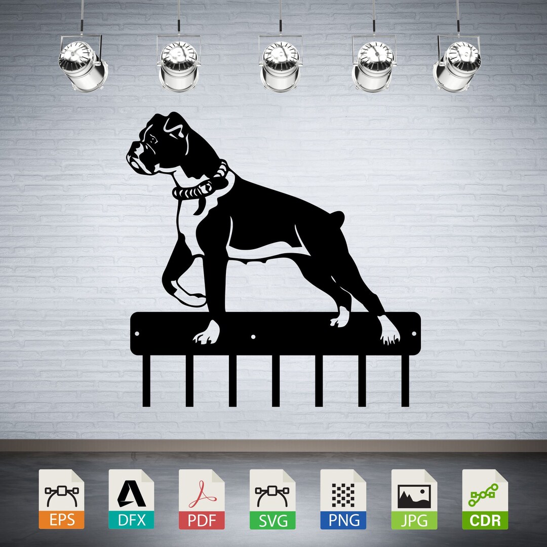Dog Key Holder Dxf , Key Hanger for Wall, Download Digital Vector Files