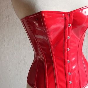 Sweetheart Shape Double Steel Boned Full Bust Waist Training Hourglass PVC Corset