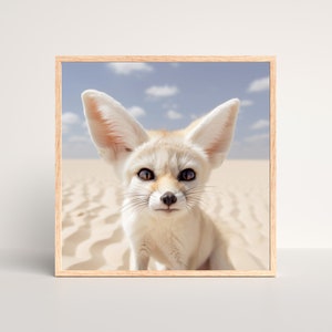 Fennec Fox Poster, Algeria Travel Print, Wall Decor Poster