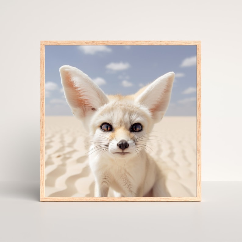 Fennec Fox Poster, Algeria Travel Print, Wall Decor Poster