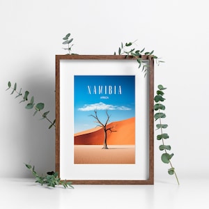 Namibia Desert Poster | Birthday Gift Idea, Wall Decor