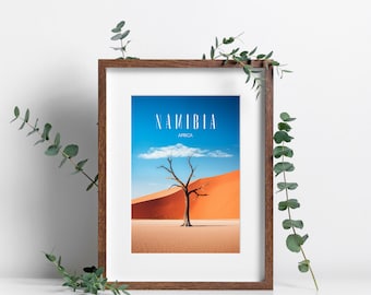 Namibia Desert Poster | Birthday Gift Idea, Wall Decor