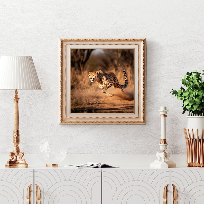 Cheetah Wall Art Safari Cheetah Photo African Savanna Etsy