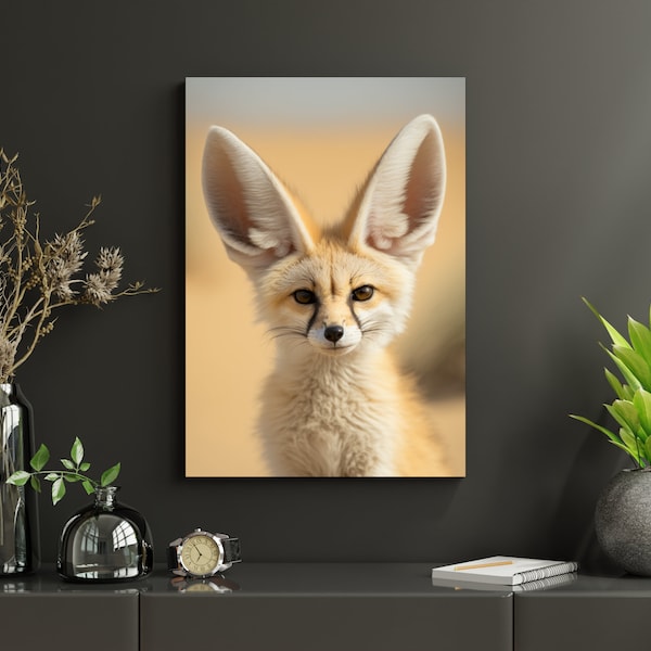 Animal portrait: Fennec fox in the Sahara desert - Poster