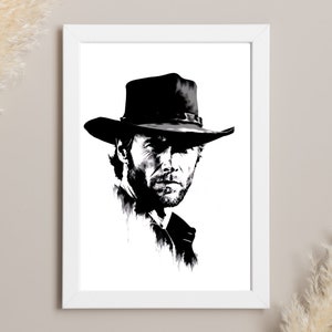 Movie Poster Art : Clint Eastwood | Birthday Gift Ideas, Wall Decor Prints