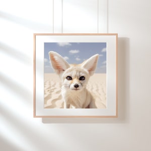 Fennec Fox Poster, Algeria Travel Print, Wall Decor Poster image 3