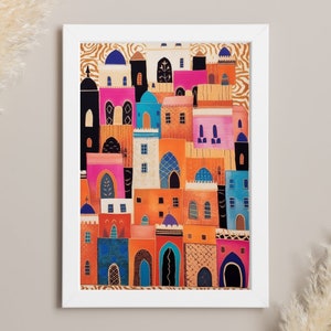Algeria Poster Gift, Orient Wall Art, Algeria Wall Decor - Ghardaia, Jewel Of The Desert #2