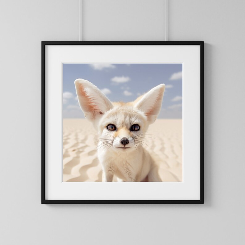 Fennec Fox Poster, Algeria Travel Print, Wall Decor Poster image 4