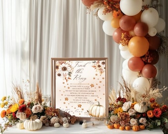 Fall In Love Bridal Shower Game & Activity Bundle - Editable Canva Templates