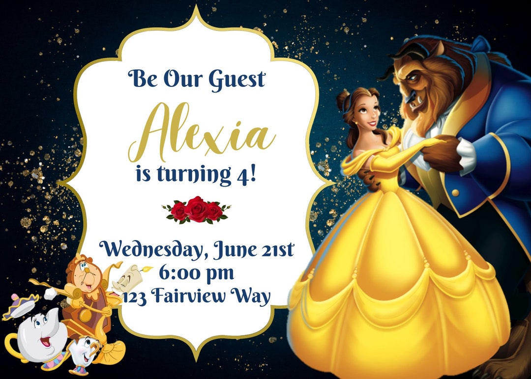 Be Our Guest Party Invitation - Etsy