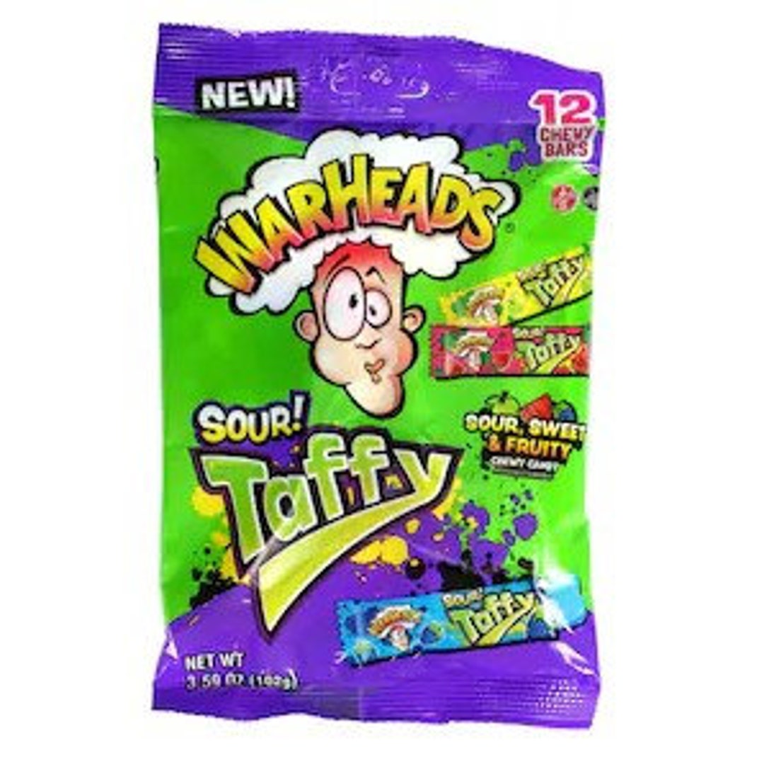 Warheads Sour Taffy Pack of 12 Snacks on the Go Etsy UK
