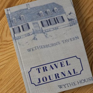 Vintage Leinen Reisetagebuch: Hardcover Urlaub Notizbuch