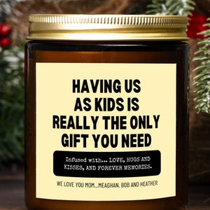 Personalized Mom Candle,  Mom Gifts, Christmas Gifts for Mom, Mom Gift from Kids,  Candle Gift for Mom, Funny Candles, Mom Birthday Gifts