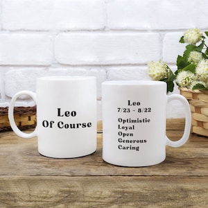 Leo Coffee Mug, Leo Gifts, Zodiac Mug, Leo Zodiac Mug, Leo Mug, Leo Birthday Gift, Horoscope Gifts