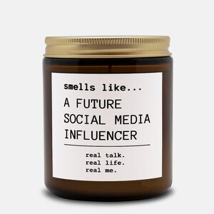 Social Media Influencer Candle, Funny Social Media Influencer Gift, Unique Candle for Social Media Influencer, Social Media Influencer Gift