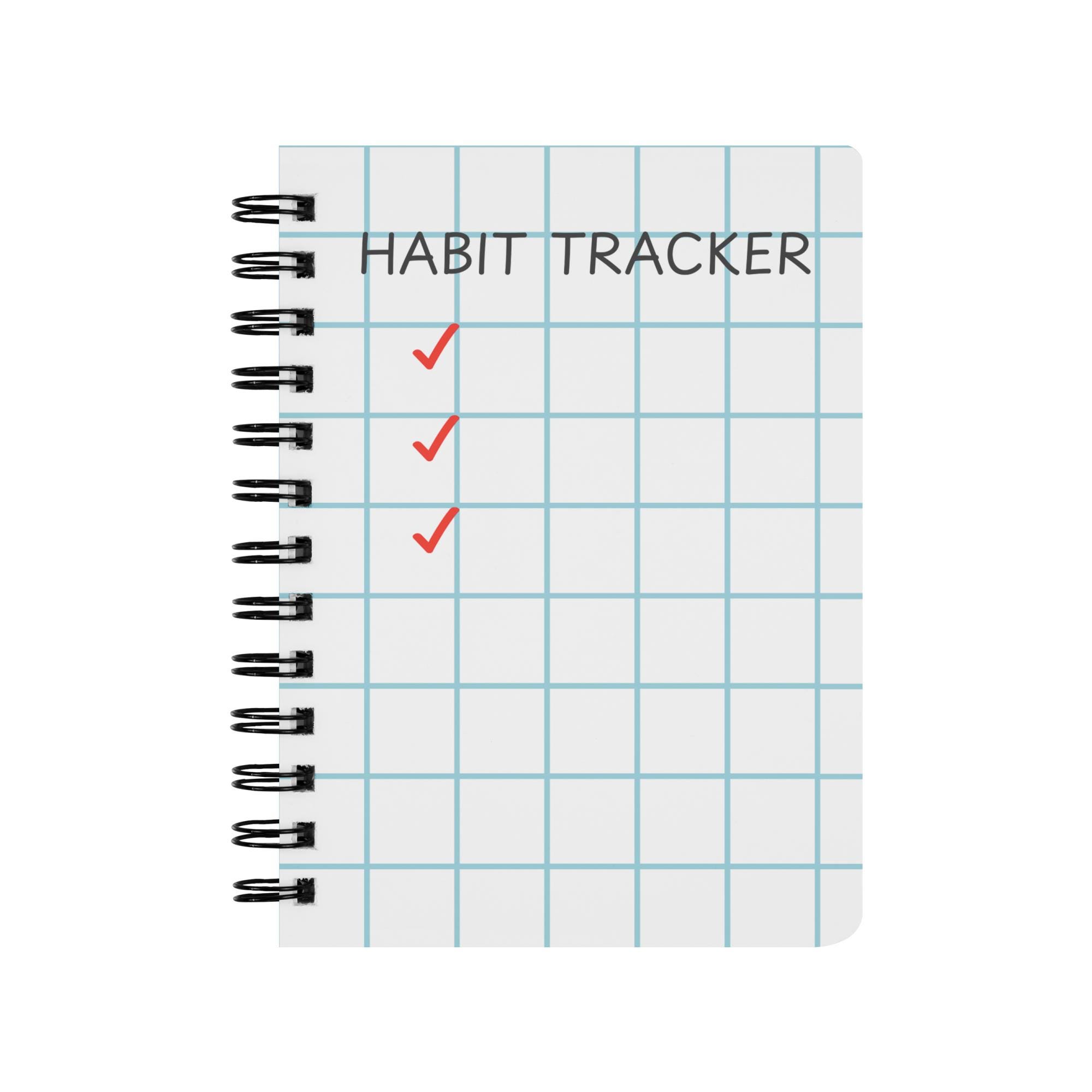 Activity Tracker Notebook Habit Tracker Journal, Spiral Bound Fitness & Goal Setting Notebook ...