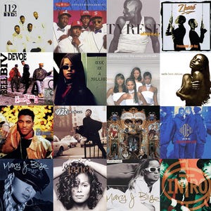 Classic 90's and 2000's R&B Album Cover Art Collage Kit (DIGITAL ...
