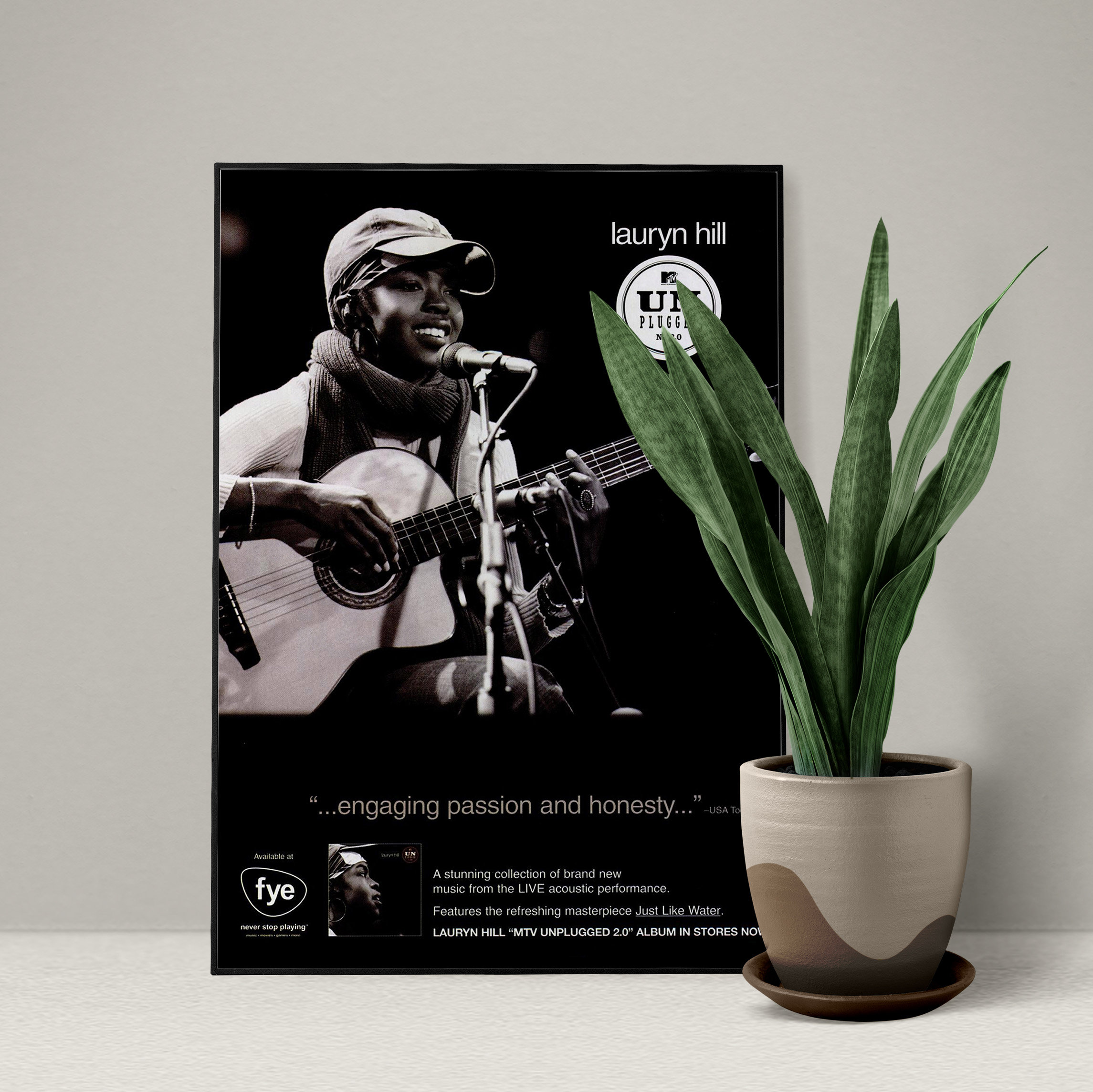 Rare Lauryn Hill - MTV Unplugged Poster - Digital Download