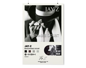 Jay Z - Reasonable Doubt - Album Cover Posters - Digital