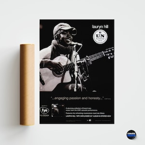 Rare Lauryn Hill - MTV Unplugged Poster - Digital Download - Digital Album Art Poster Download - 90s rnb - fugees