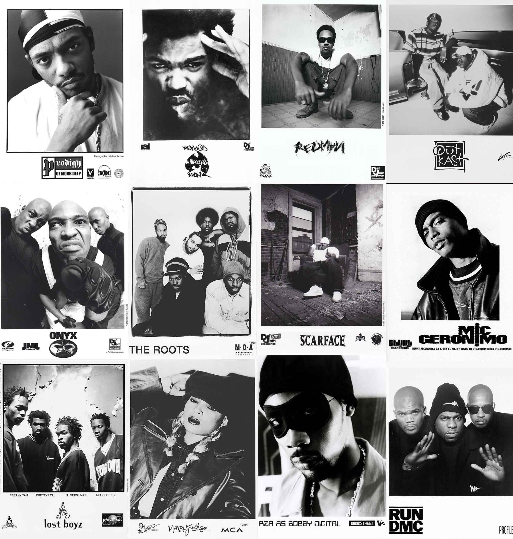 Vintage Rapper Poster RARE 90s Rap Posters - Exclusive 60-piece Vintage Music Press Kit Photo ...