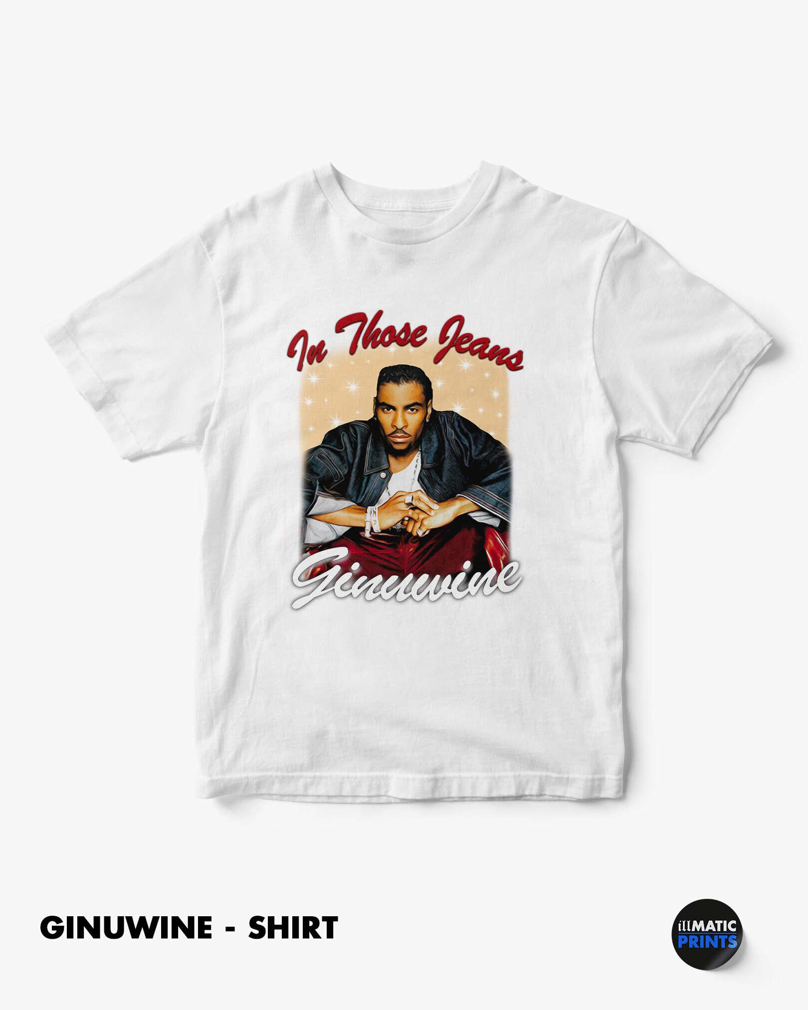 Ginuwine Vintage Graphic Tee, Exclusive Airbrush Style