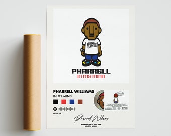 Pharrell Williams - In My Mind - album cover posters - Digital Album - Art Poster - hip hop poster - rap poster - neptunes - n.e.r.d
