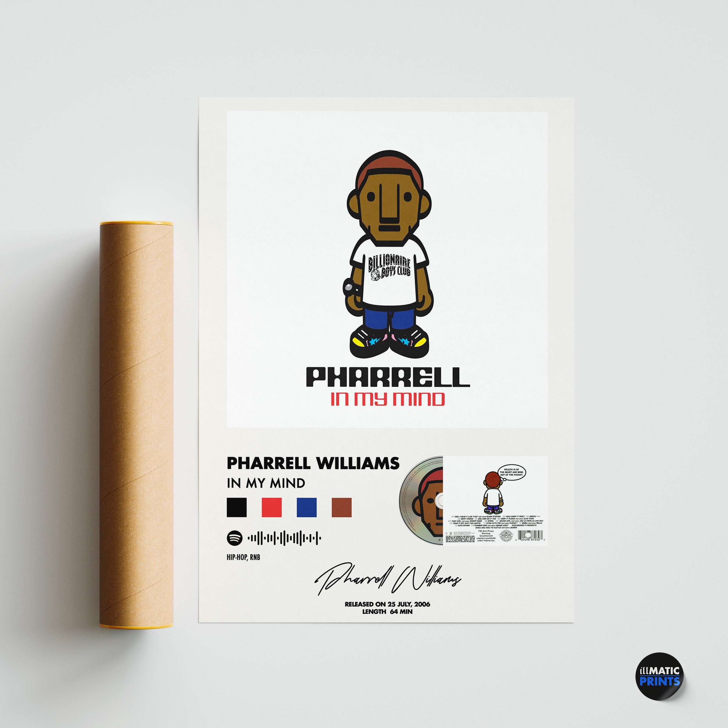 Pharrell Williams in My Mind Album Cover Posters Digital Album Art Poster  Hip Hop Poster Rap Poster Neptunes N.e.r.d - Etsy UK