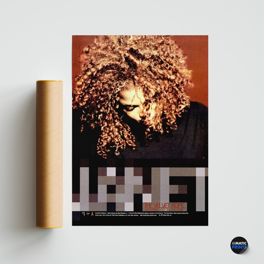 Janet Jackson - the Velvet Rope Poster - 90s Hip Hop/rap