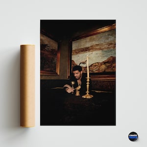 Drake - Take Care - Descarga de póster de arte digital extendido - Decoración única para el hogar - Arte mural - Póster del álbum Drake, pósteres de portada del álbum Drake