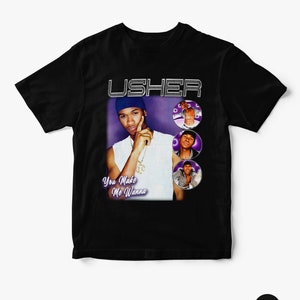 トップス vintage 1997 Usher My Way Rap Tee vintage 1997 Usher My Way Rap Tee Black T Shirt Size S-4XL