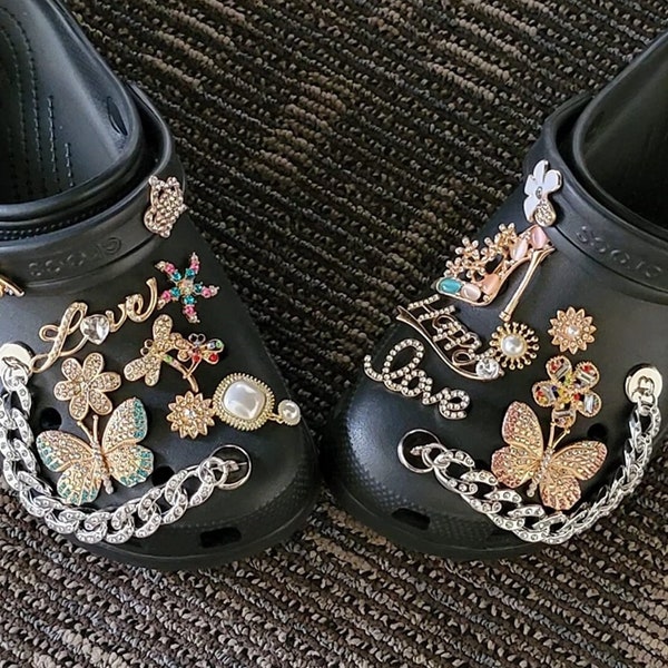 Bling Croc Charms, Bling Shoe Charms