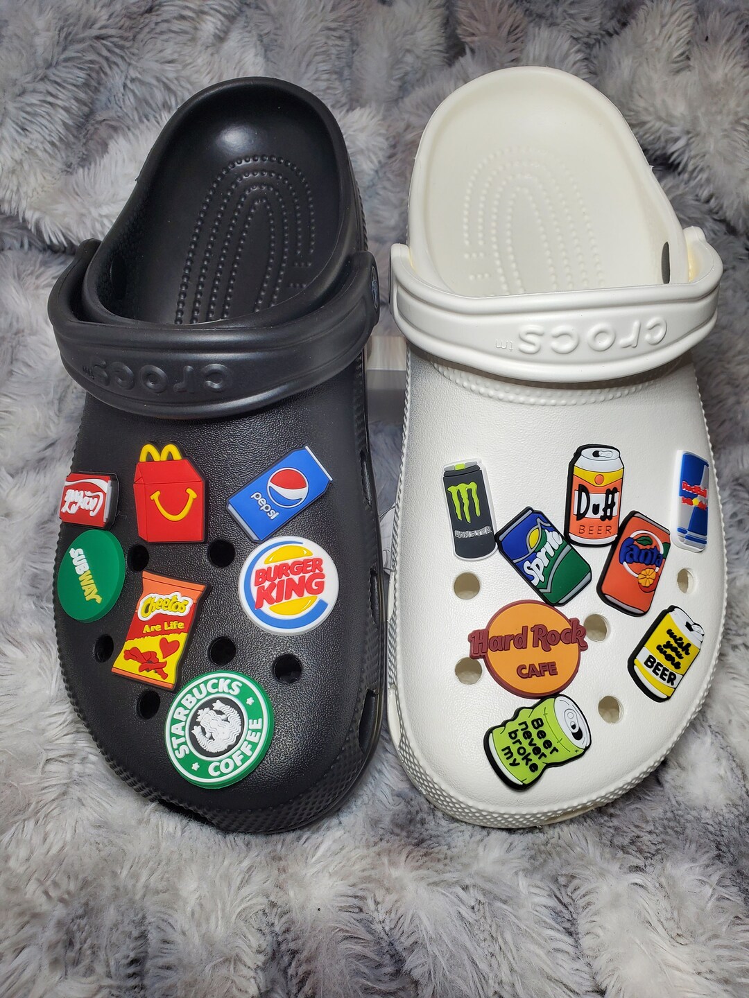 Fast Food Croc Charms, Soda Croc Charms, Pop Croc Charms, Beer Croc