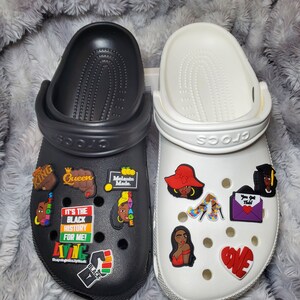 Black culture croc charms sales