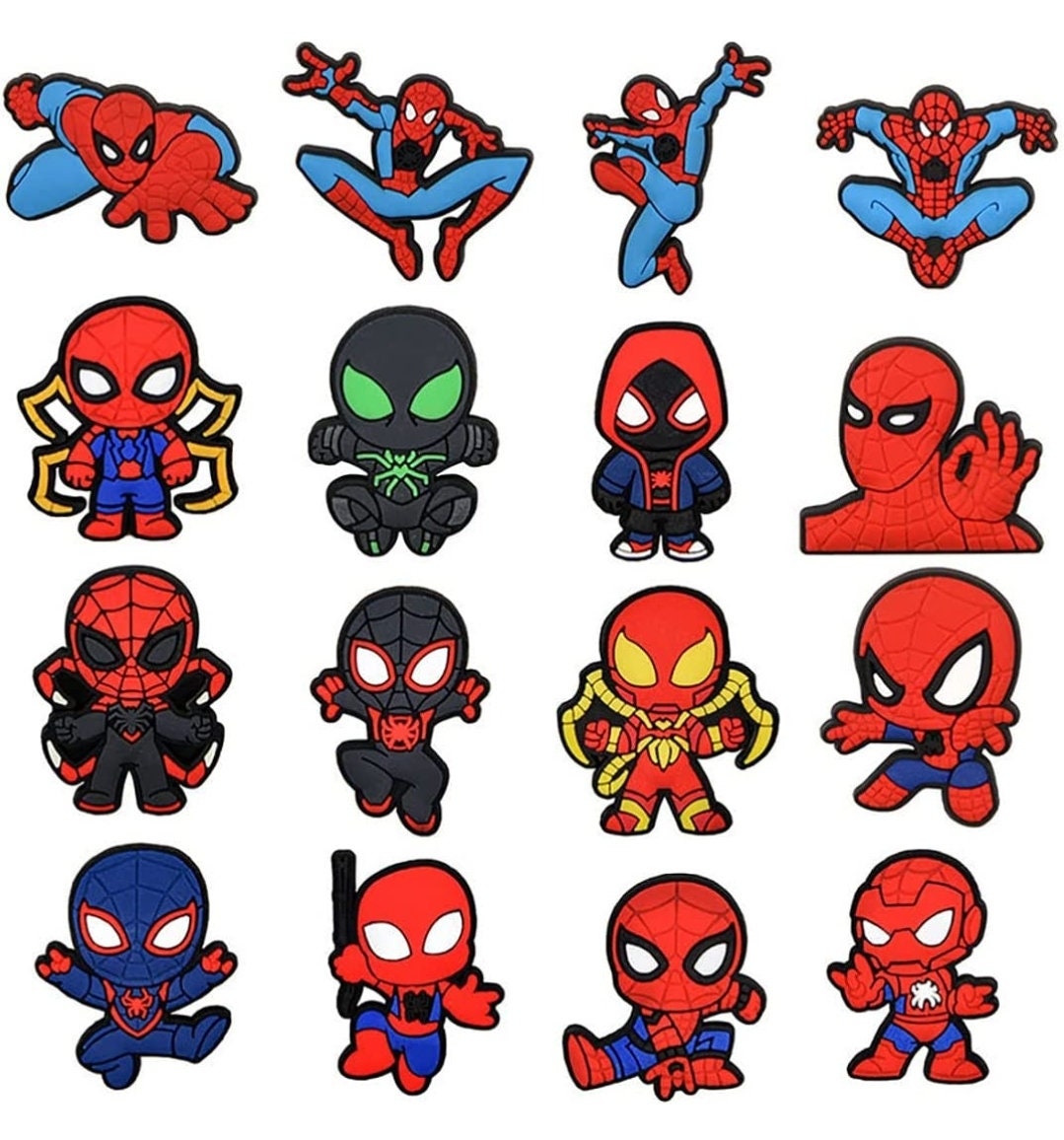 Spiderman Croc Charms, Cartoon Shoe Charms, Kids Croc Decoration, Cute  Croc Charms, Unique Croc Jibbitz, Custom … in 2023