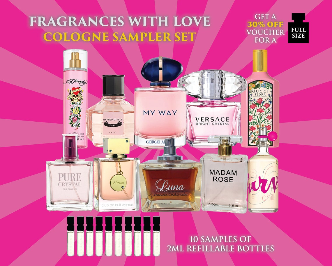 Cologne/perfume for Women Sampler Set, Men Cologne, Cologne Samples, Perfume Samples, Perfume