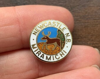 Newcastle New Brunswick Miramichi Canada enamel lapel Pin badge