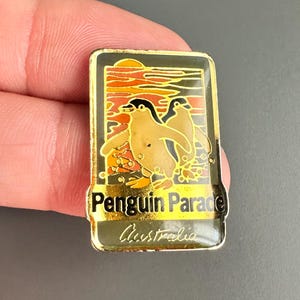 Penguin Parade Australia Philip Island Victoria enamel lapel pin badge brooch