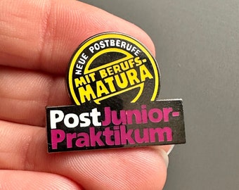 Neue postberufe mit berufs matura Post Junior Praktikum broche esmaltado para solapa con insignia