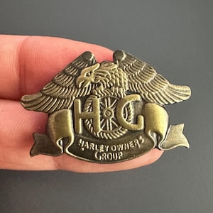 Official HOG Harley-davidson Owners Group Motorcycle Wings Enamel
