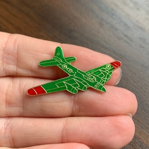 Flying Fortress B-1 LP Airplane Plane Shaped Enamel Metal lapel pin badge