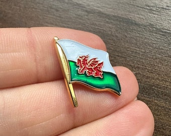 Wales Cymru rode Welshe drakenvlag emaille reversspeld badge broche