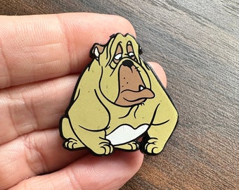 Vintage 1989 Disney Francis Oliver & Company Anstecknadel aus Kunststoff