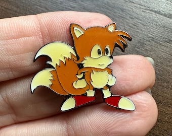 Offical Tails Miles Power Sonic The Hedgehog Sega Emaille Anstecknadel Brosche