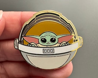 Officiële Star Wars Grogu Yoda The Mandalorian emaille reversspeld badge broche